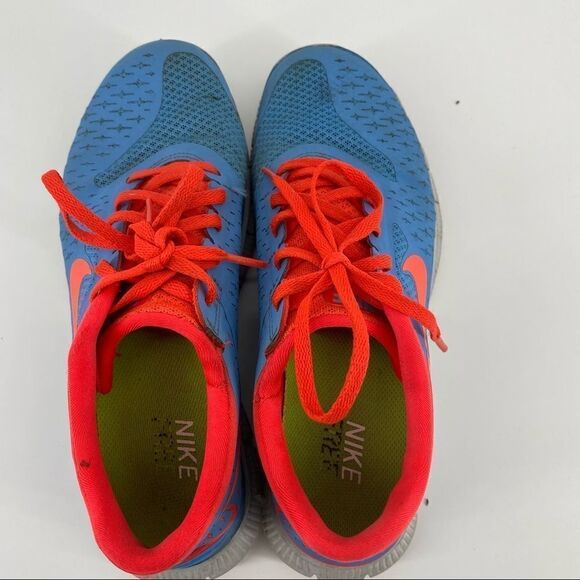 Nike Free 4.0 V2 - red and light blue size 8 - Picture 7 of 12